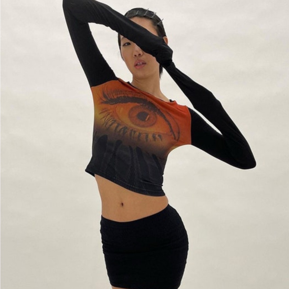 SIGHT | Evil Eye Print Top